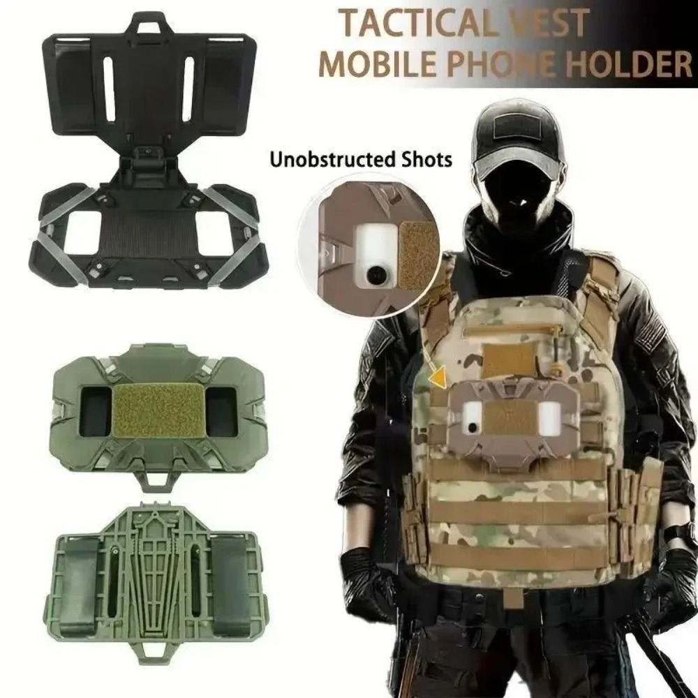 Hunting Outdoor Game - Suporte Tático Dobrável para Celular MOLLE