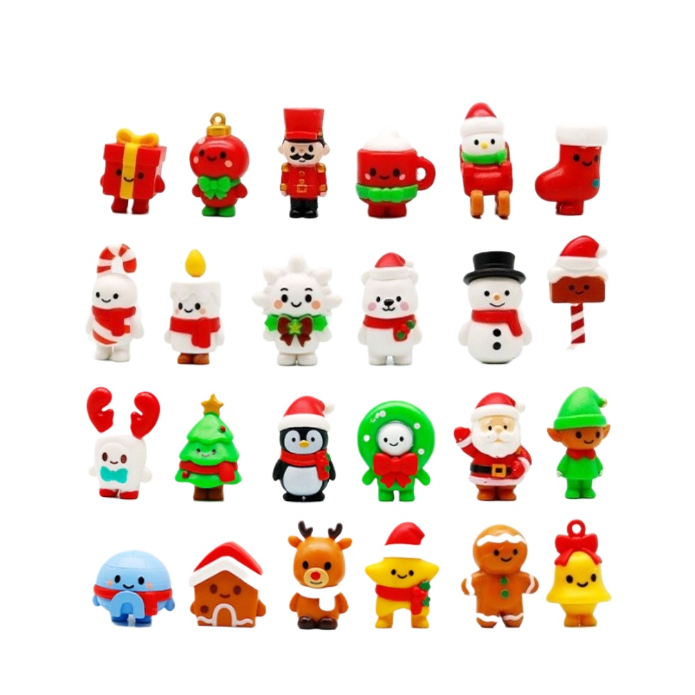 Elk Bugle Call - 24 peças de miniaturas de Natal,