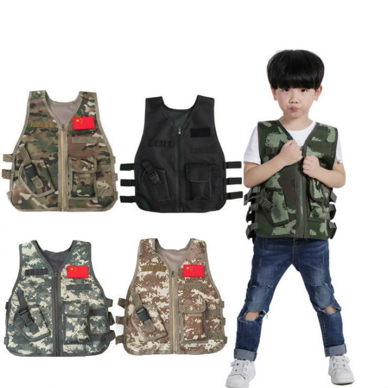 Outdoor Hunting Games For Kids - Colete Tático Camuflado Infantil para Verão,