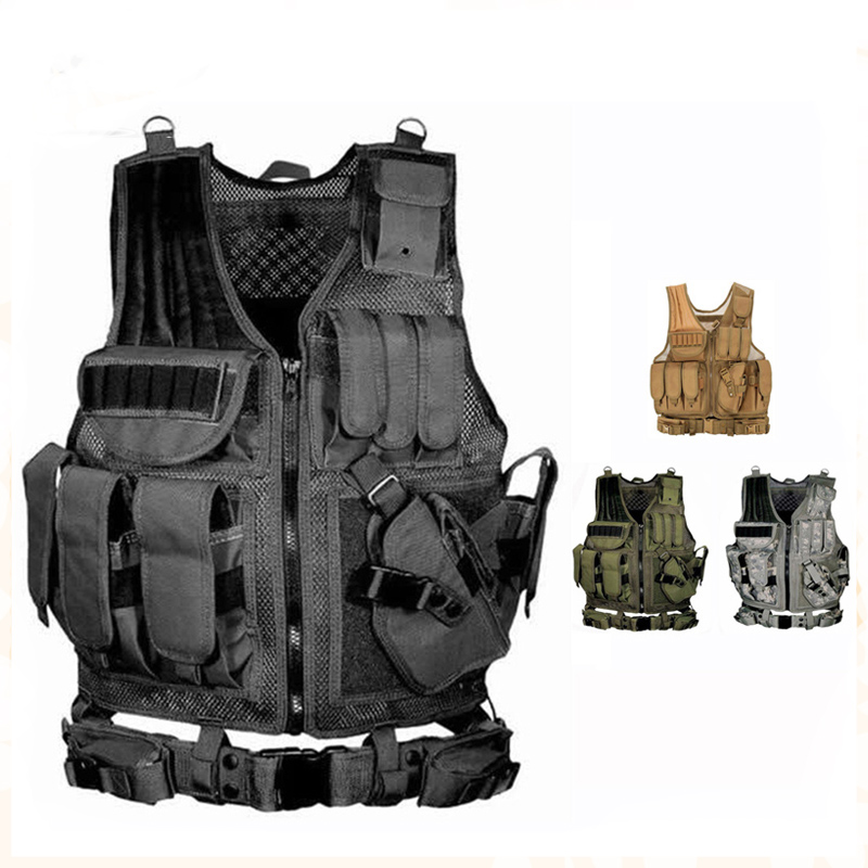 Hunting Outdoor Game - Colete Tático Ajustável Molle para Combate,