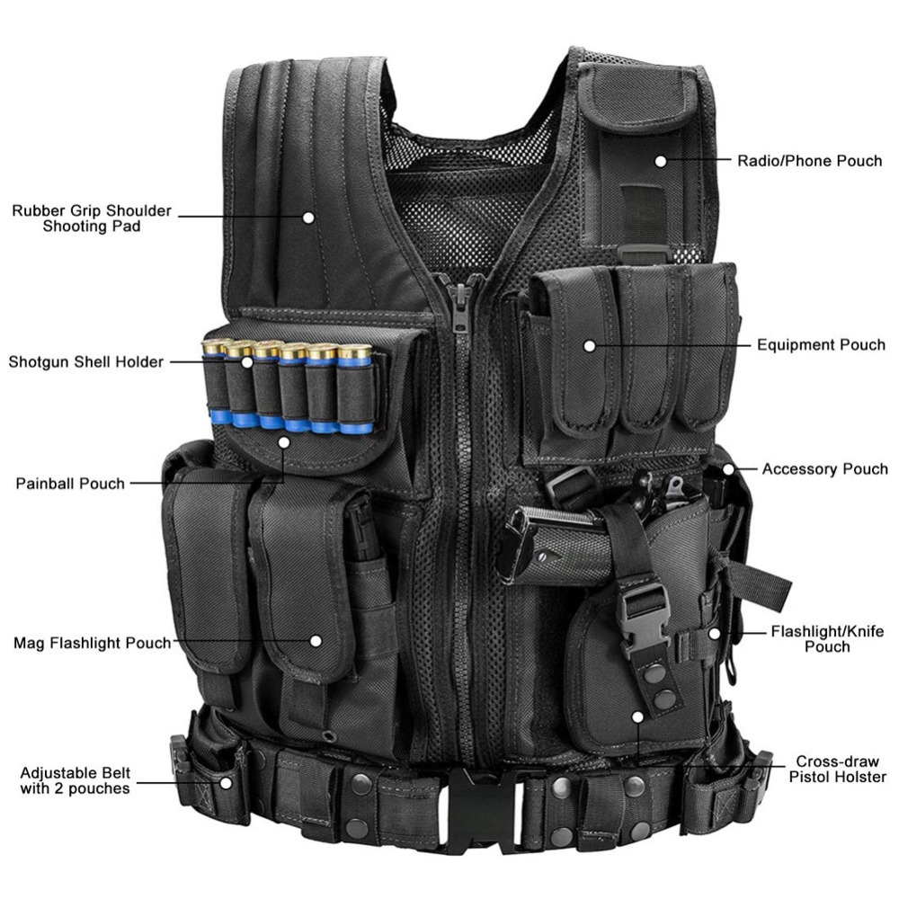 Molle ajustável colete tático  - Hunting Outdoor Game avaliação e preço