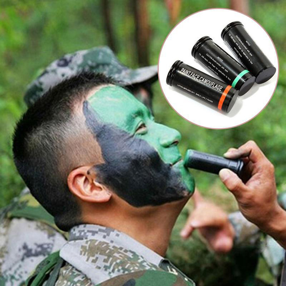 Kit de 3 bastões de tinta faci - Camo Face Paint avaliação e preço
