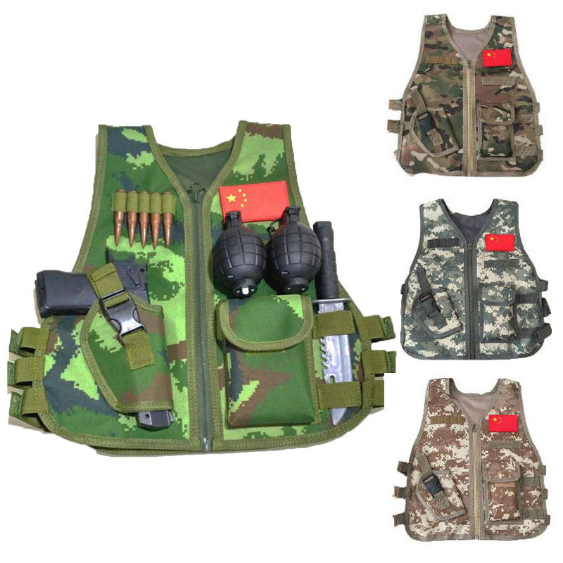Colete Tático Camuflado Infant - Outdoor Hunting Games For Kids avaliação e preço