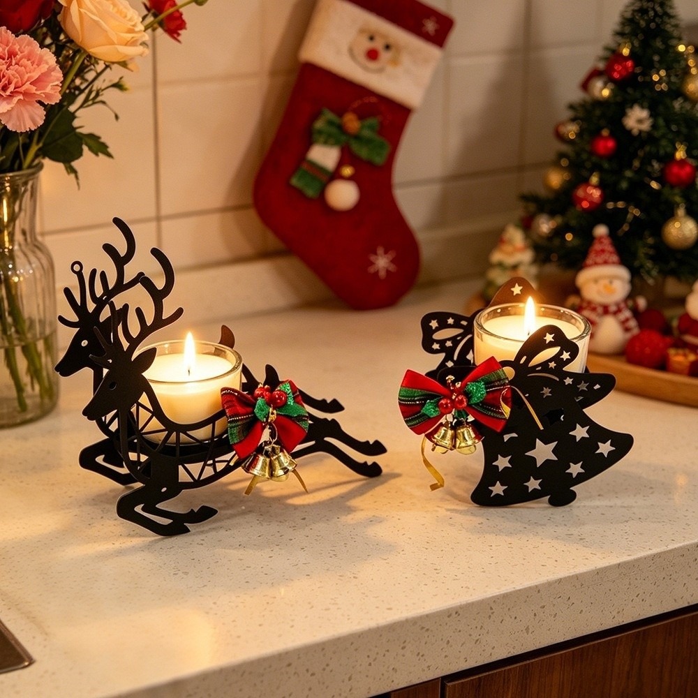 Suporte de Vela de Natal com T - Elk Bugle Call avaliação e preço