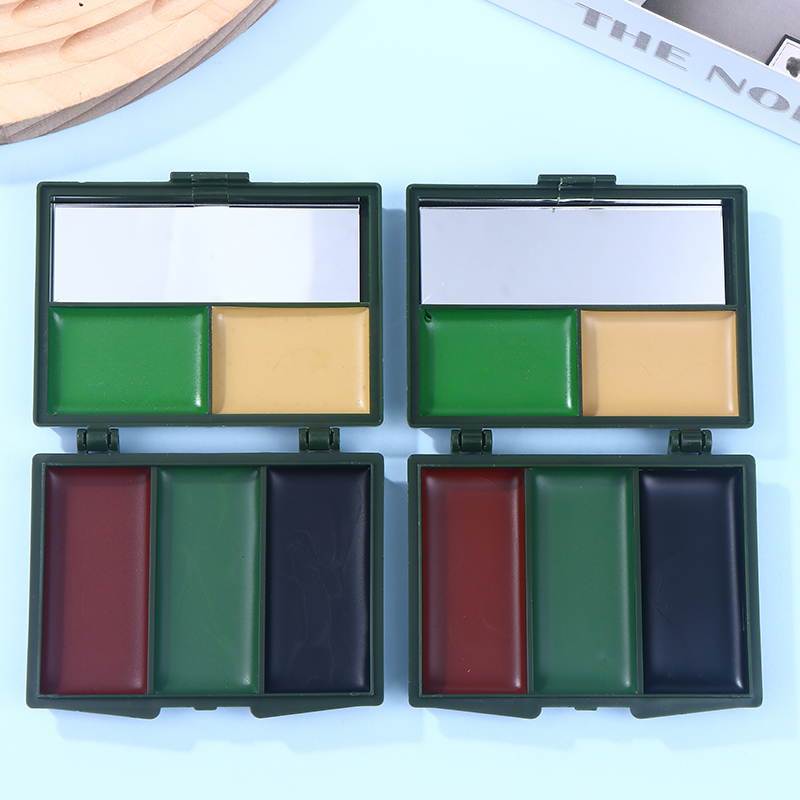 1 pçs 5 cores camuflagem palet - Camo Face Paint avaliação e preço
