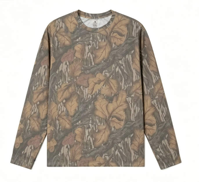 Camiseta de Manga Longa Camufl - Outdoor Hunting Prints avaliação e preço